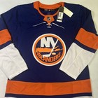 New-tagadidas Nhl New York Islanders Authentic Home Royal Hockey Jersey -size 52
