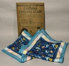Girls Scouts Bandana Cooling Scarf  Go Bright Ahead Dolphins Ocean Theme