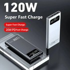 200000mah Power Bank 120w Fast Charging Portable External Battery Pack Usb