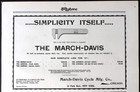 1896 March-davis Cycle Mfg Co  Bicycle Tools Chicago Il Print Ad