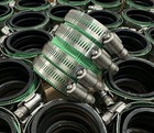 2  Heavy Duty No Hub Coupling W clamps  usa Lot Of 75 
