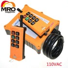 Hs-8d6 110vac 8 Channels 2 Speed  Hoist Crane Truck Radio Remote Controller