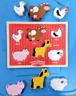 Melissa   Doug  My First Chunky Puzzle Wooden Farm Animals Used 