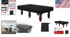 8-foot Billiard Pool Table Cover With Storage Bag - Stylish Black Oxford Cloth