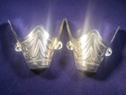 New Western Cowboy Boot Toe Tip Rand Cap Silver Engraved - Medium - Pair   Set