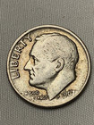 1967 Roosvelt Dime  No Mint Mark rim In God We Trust Year Liberty Error