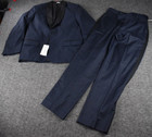 Nwt Calvin Klein Big Boys 2-piece Tuxedo Suit - Midnight Blue Sz 12 Regular  155