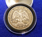 1911 Mexico Peso Caballito     Rare Short Ray Variety     Silver Coin     Nice Details