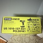 Ryobi One  18v 3 8in Keyless Drill driver Kit Li-ion 1 5ah Battery And Charger