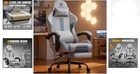 Big   Tall Ergonomic Gaming Chair With Footrest For Ultimate Support  40 In