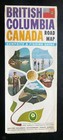 1963 British Columbia Official Province Road Map Highway Canada Campground
