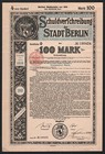 1919 Germany  Schuldverschreibung Der Stadt Berlin     City Of Berlin Bond
