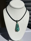 Signed Artist Turquoise Pendant Sterling Silver 925 Large Statement Southwest