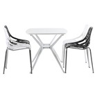 White black Office Chair Dining Chair Modern Style  set Of 4  For Indoor Living