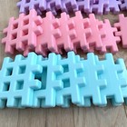 Vintage Little Tikes Wee Waffle Blocks Pastel Container   36 Blocks Purple Pink