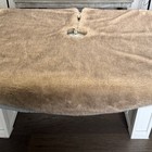 Pottery Barn Faux Fur Mink Tree Skirt 60  Taupe Beige Luxury Christmas New