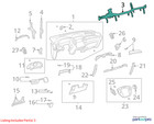 Toyota Reinforcement Asm Instrume 5533048110 New Oem