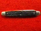 Early 20th C Stag Scaled Equal End 2 Blade Pocket Knife - Crownshaw  333 
