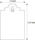 1000 Pcs Price Tags For Tag Gun  1 75 X 1 1 Inches Unstrung White  