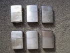 Vintage Lot Of 6 Zippo Cigarette Lighters All Patent 2517191
