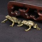Chinese Antique Collection Asian Old Brass Gathering Wealth Toad Frog Statue