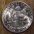 1950 D Roosevelt Dime Ch Bu Luster  90  Silver Us Coin From Obw Roll