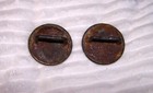 Antique 19th Century Lot Of 2 Us Army Cavalry Stamped Brass Horse Bridle Rosette