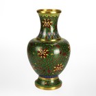 Chinese Cloisonne Floral Enameled Vase 20thc