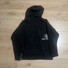 Vintage Y2k Volcom Full Zip Hoodie Kids Large Black Skate Logo Grunge Surf Vtg