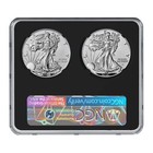 2021 Reverse Proof American Silver Eagle Designer 2pc Set Ngc Pf70 Fdi First