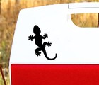  Retractable Screen Door Decals  3-pack  - Gecko  black  - Keep Children Safe  