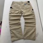 Dickies Men s Khaki Polyester Blend Loose Fit Cargo Pants Pockets Y2k Size W39