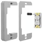 10 Piece Wall Plate Spacer Metal Outlet Leveling Shims For Electrical Box Repair