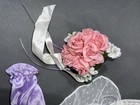 American Girl Doll Samantha s Retired Bridesmaid Dress  Hat   Bouquet Set