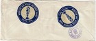 Us Bank Advert Meter seal Cover  Boston To  Costa Rica 1947  Air Mail    a9893