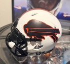 Dj Moore Signed Buffalo Bills Custom Lunar Mini Helmet Beckett W visor