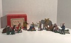 Vintage German Nativity Scene 12 Tin Flat Zinnfiguren By Oberbanerische Arbeit