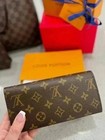 Louis Vuitton Portefeuille Sarah Monogram Long Wallet Brown Authentic