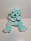 Ty Cuddlepup Plush Puppy Dog Rattle Stuffed Animal Mint Green Tyhair 2001 B14