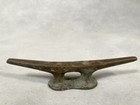 Vintage Solid Brass Boat 4-1 2  Mooring Cleat Rope Tie-off Dock Hook Sailboat