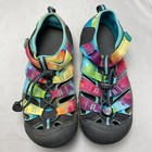 Keen Youth Sandal Shoes Us 4 Eu 36 Swim Aqua Tie Dye Closed Toe Newport H2 Multi
