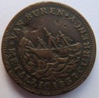 1837 -1841 Us Hard Times Token Webster   Van Buren Credit Currency