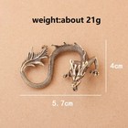Brass Zodiac Dragon Small Statue Chinese Mythical Beast Figurines Feng Shui