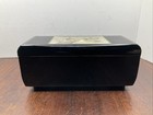Vtg Japanese Black Lacquered Chokin Art Musical Jewelry Box     Peacocks