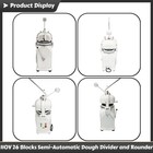 110v 750w Commercial 26 Blocks Semi-automatic Dough Divider And Rounder 50g-130g