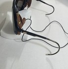 Vintage Baush   Lomb Wings Glacier Nylon Sunglasses With Leather Shields France