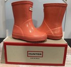Hunter Toddler Starcloud Rain Boots Girls Sz Us 5 Uk 4 Sparkles W box Hot Pink