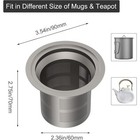Titanium Tea Infuser Mesh For Loose Leaf Tea Mug Cup Pot Ultralight Rustproof