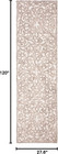 Safavieh Trace Collection Runner Rug - 2 3  X 10   Brown   Ivory  Handmade Wool 