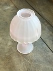 Vintage Pink Frosted Satin Glass Fairy Light 5   h  westmoreland